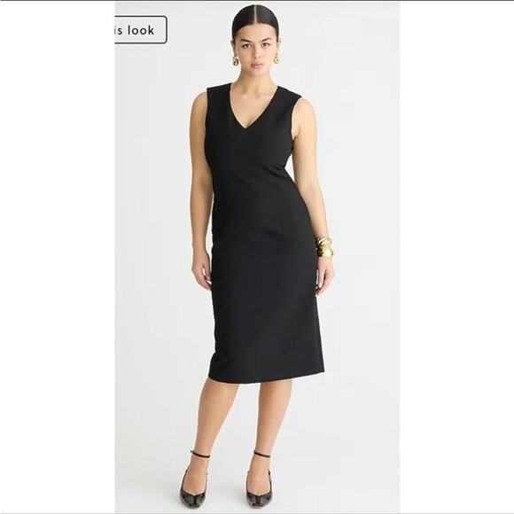 J. Crew Dresses & Skirts - J. Crew Interview Dress in Four Season Stretch Black Size 6 BY914 New
